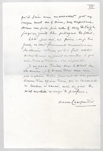 Manuscrit autographe signé
