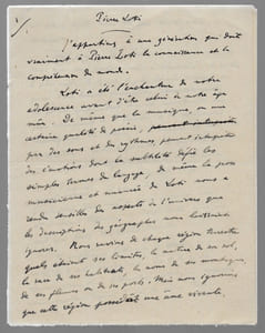 Manuscrit autographe signé