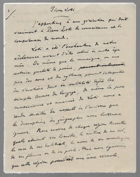 Manuscrit autographe signé. BATILLIAT Marcel