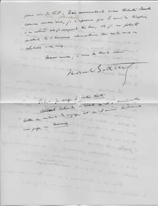 Lettres autographes signées