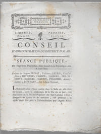 Conseil d'Administration du district d'Alais