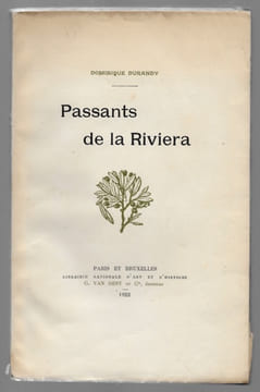 Passants de la Riviera. DURANDY Dominique