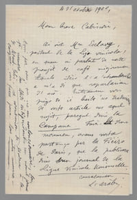 Autographe de Albert ARNAVIELLE