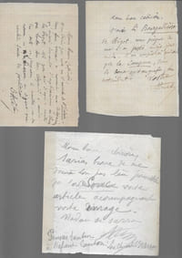 Autographe de Albert ARNAVIELLE