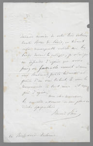 Autographe de Edmond BIRÉ