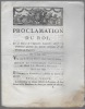 Sur un décret de l'Assemblée Nationale, relatif à la Fédération générale des Gardes Nationales & des Troupes du Royaume.. Proclamation du Roi