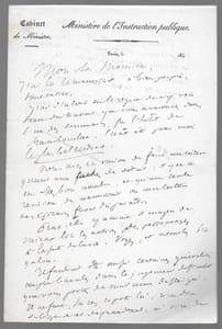 Lettre autographe signée