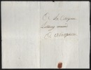 Lettres autographes signées. LESTANG Marquis de