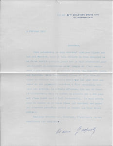 Lettre signée