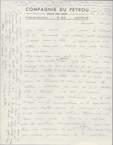 Lettre autographe signée