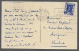 Carte postale autographe signée. BATILLIAT Marcel