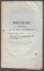 Discours prononcé dans l'église de Buis. MONTFORT Abbé de