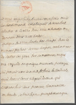 Lettre autographe signée. CAYLUS Daniel, Charles, Gabriel de Pestels de Lévis de TUBIÈRES de