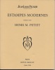 Estampes modernes Henri M. PETIET. Sixième vente. 3 juin 1994.. Henri M. PETIET