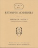 Estampes modernes Henri M. PETIET. Vingtième vente. 16 décembre 1999.. Henri M. PETIET