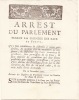20 novembre 1767. Arrest du Parlement