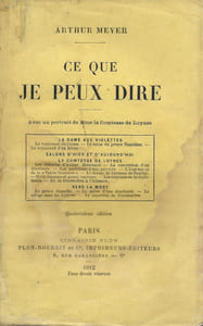 ce que je peux dire