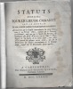 Statuts dressés pour le lieu de Camaret. 