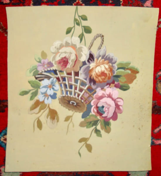 Corbeille fleurie. Aubusson