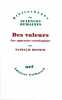 Des Valeurs. HEINICH Nathalie