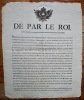 De par le Roi. Révolution