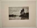 Lever de lune sur les bords de l’Oise. DAUBIGNY Charles-François