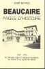 Beaucaire Pages d'histoire. BOYER Jos&eacute;