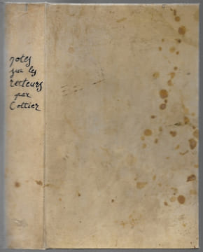 Notes historiques concernant les recteurs du ci-devant Comté-venaissin. COTTIER Charles