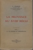La Provence au XVIIIè siècle. MASSON P.
