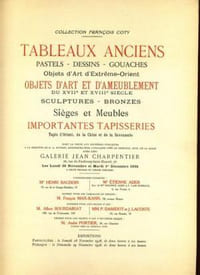 Vente de la collection François Coty.