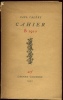 Cahiers B1910. VALÉRY Paul