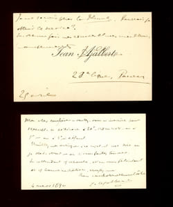 1863 - ?. Membre de l’Académie Goncourt, directeur de la Manufacture de tapisseries de Beauvais. 2 Cartes A.S.