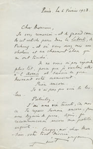 1885 - 1948. Romancier. Membre de l’Académie Goncourt en 1938 qu’il dut quitter après la guerre, en 1945. 2 L.A.S. datées 6 et 13 février 1928 à un confrère.