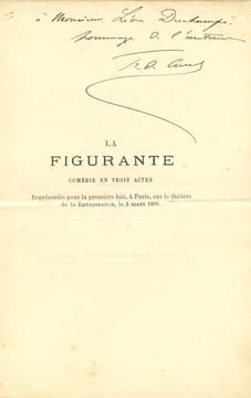 1854 - 1928. Auteur dramatique.. CUREL François de
