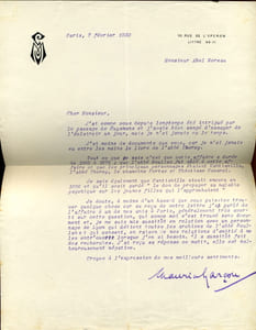 1889 - 1967. Écrivain et avocat. L.A.S.