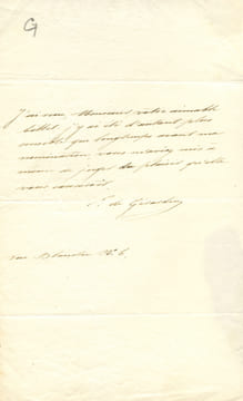 1806 - 1881. Journaliste et patron de presse, député. Epoux de Delphine Gay. 2 L.A.S. . GIRARDIN Émile de