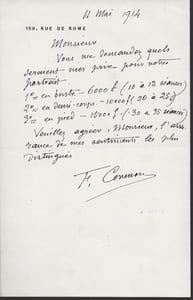 1854 - 1924. Peintre d’histoire et portraitiste. L.A.S.