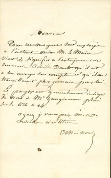 1815 - 1891. Lettre autographe signée.. MEISSONIER Ernest