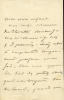 Dumas fils 1824 - 1895. Lettre autographe signée.. DUMAS Alexandre