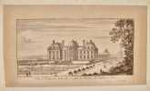 Veue et perspective de la face et costé du parterre du château de Rincy. SILVESTRE Israël