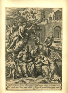 La Sainte Vierge aidée par les anges