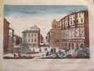 Vue du fameux théâtre de Marcelluz à Rome. 