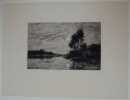 Lever de lune sur les bords de l’Oise. DAUBIGNY Charles-François