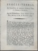 Procès-verbal de l’extraction de soixante cadavres dans le château d’Avignon.. 