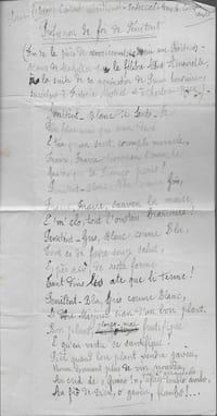 Dossier concernant la nomination d’Arnaviel comme Prieur honoraire des Pénitents Blancs d’Avignon, succèdant ainsi à Mistral et à Charloun Rieu.