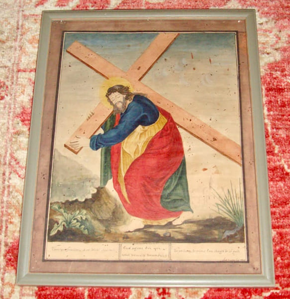 (J&eacute;sus portant la Croix).. 