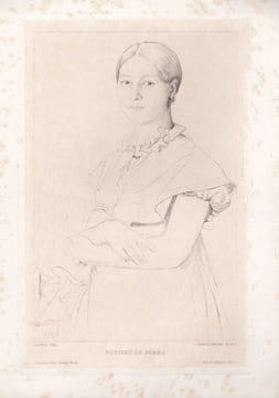 Portrait de femme.. BRACQUEMOND Félix