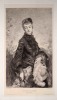 Portrait de femme. Salon de 1877.. HANRIOT Jules Armand