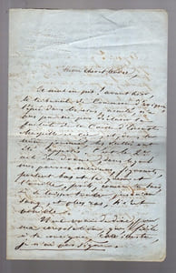 Lettre autographe signée