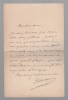 Lettre autographe signée. AUBANEL Théodore